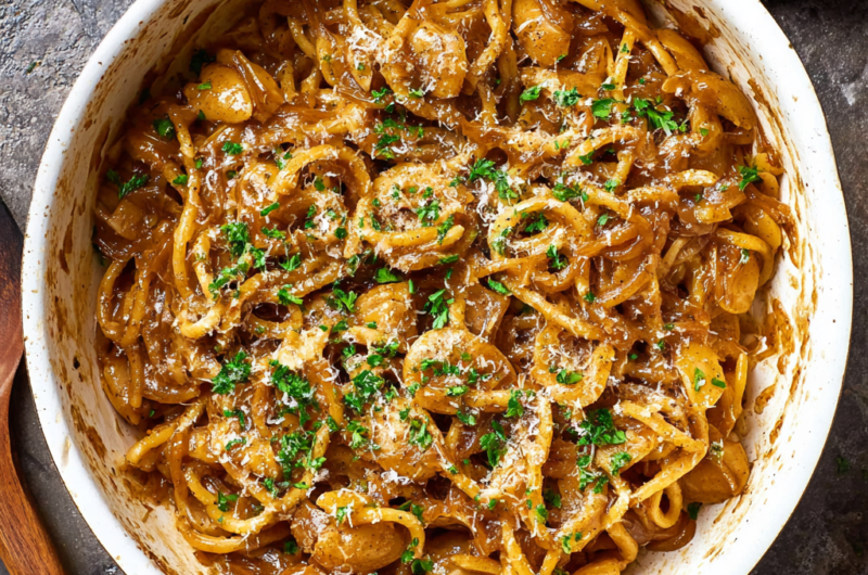 Cozy One-Pot French Onion Pasta