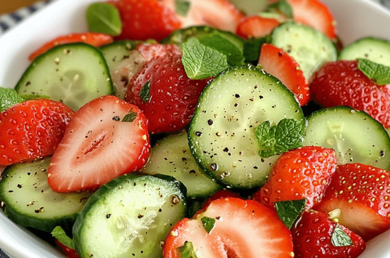 Strawberry Cucumber Salad