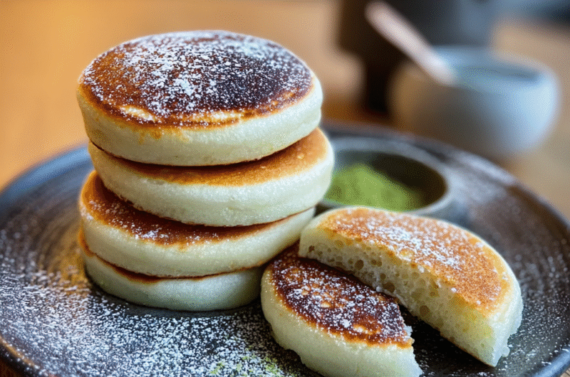 Fluffy Mochi Pancakes
