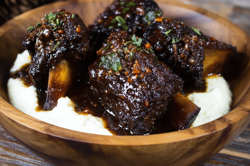 Balsamic Bourbon Short Ribs
