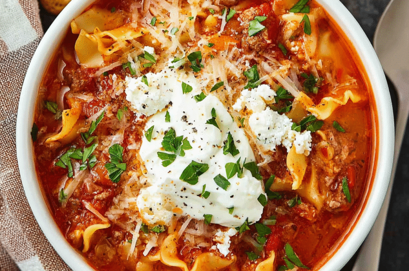 Instant Pot Lasagna Soup