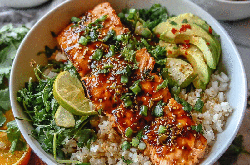 Sweet Chili Salmon Bowl Recipe