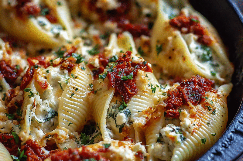 Sun-Dried Tomato Ricotta Stuffed Shells