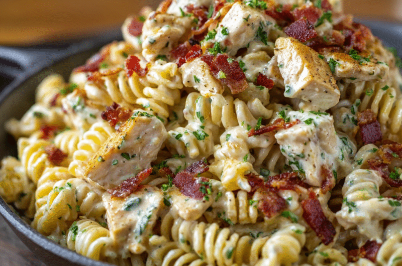 Chicken Bacon Ranch Pasta