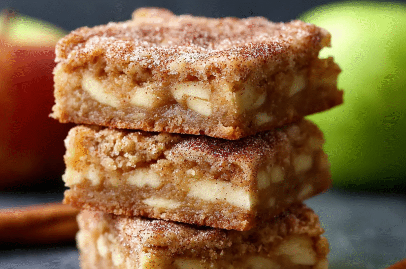 Apple Snickerdoodle Bars