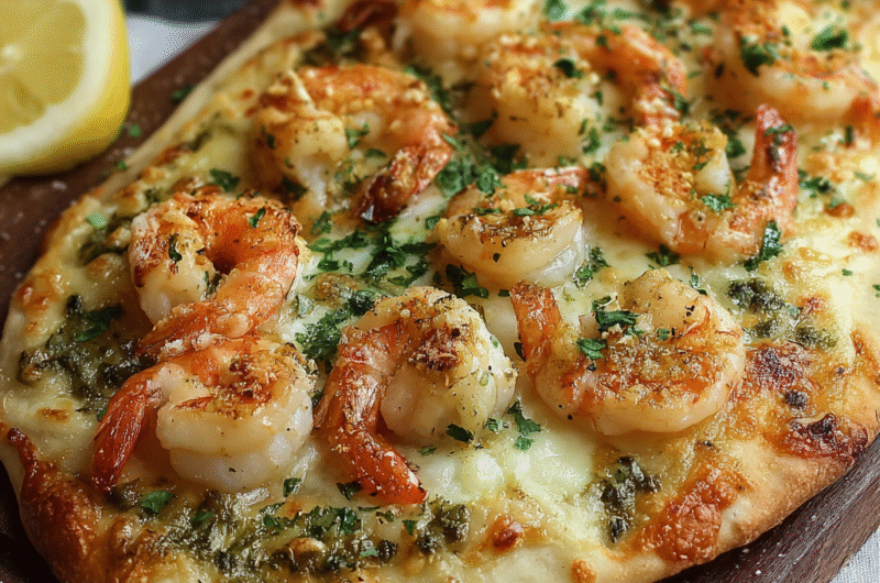 Flatbread aux Crevettes Scampi