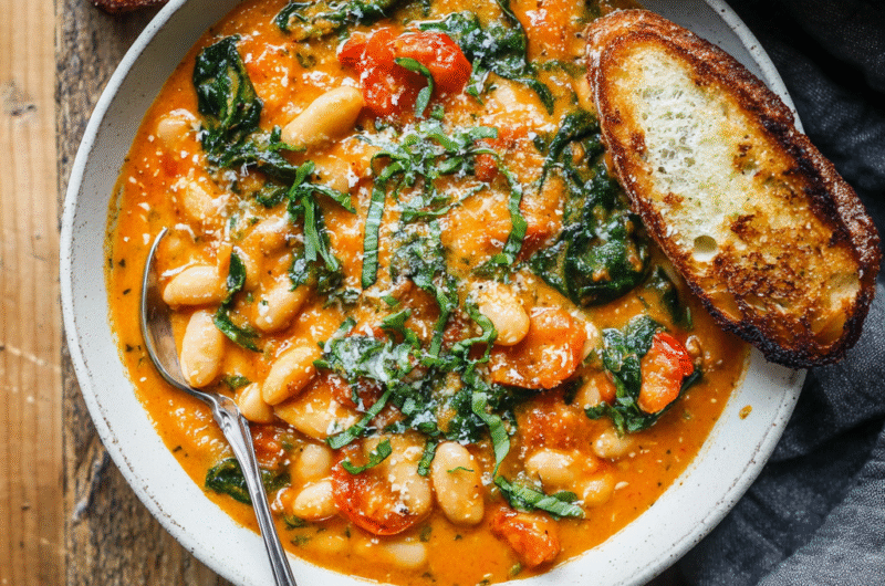 Creamy Tomato White Bean Stew