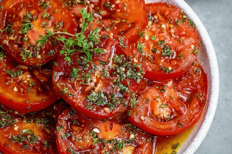 Easy Marinated Tomatoes