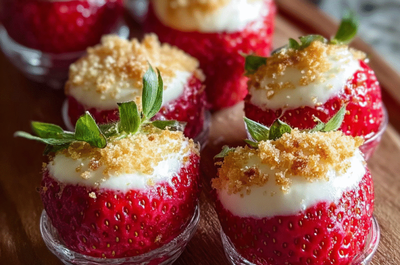Cheesecake-Stuffed Strawberries