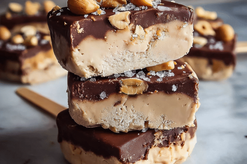 Frozen Peanut Butter Yogurt Bars