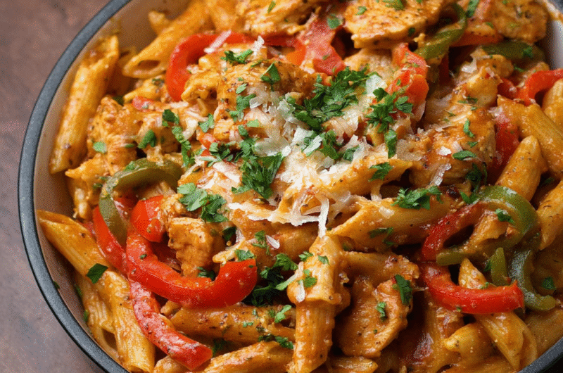 One-Pot Chicken Fajita Pasta