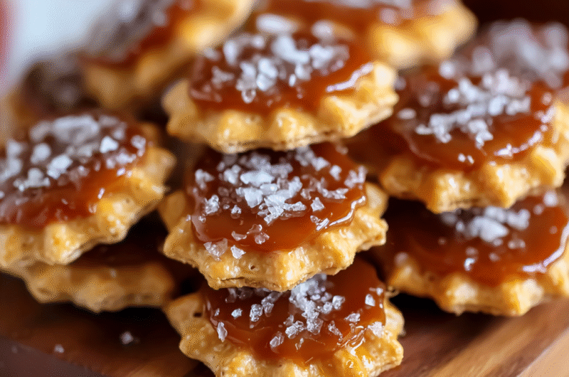 Salted Caramel Cracker Bites