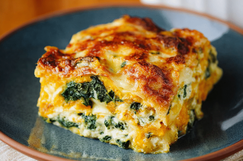 Butternut Squash and Spinach Lasagna