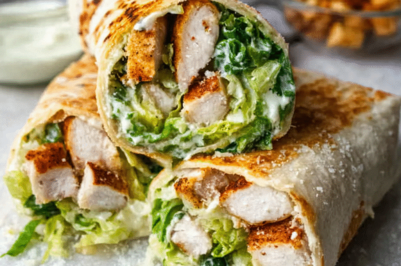 Chicken Caesar Wraps