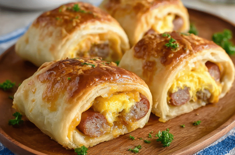 Quick & Delicious Sausage Egg Breakfast Rolls