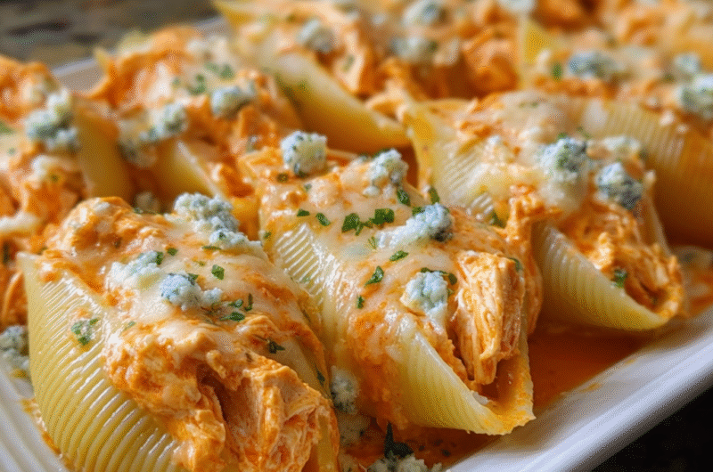 Irresistible Creamy Buffalo Chicken Stuffed Shells