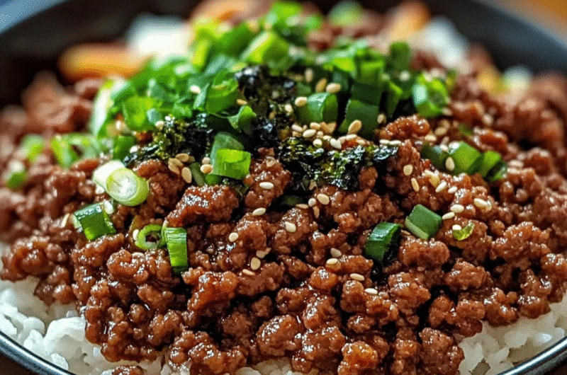 Korean Ground Beef Bowl