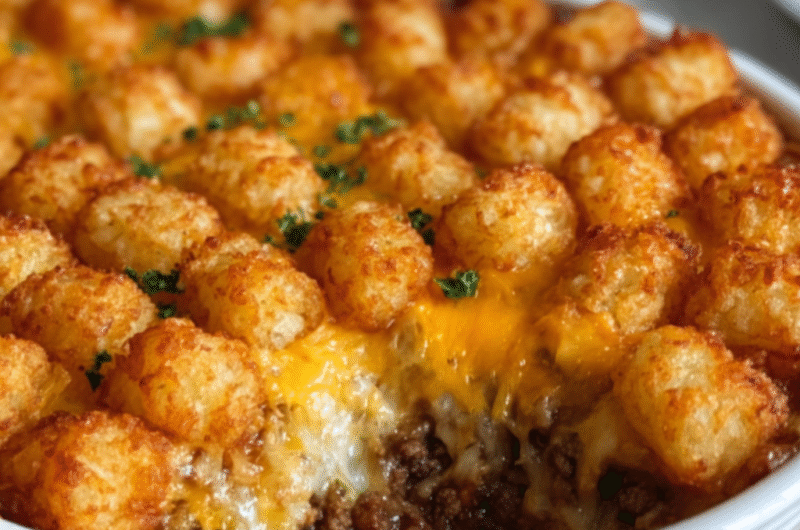 Simple and Delicious Tater Tot Casserole
