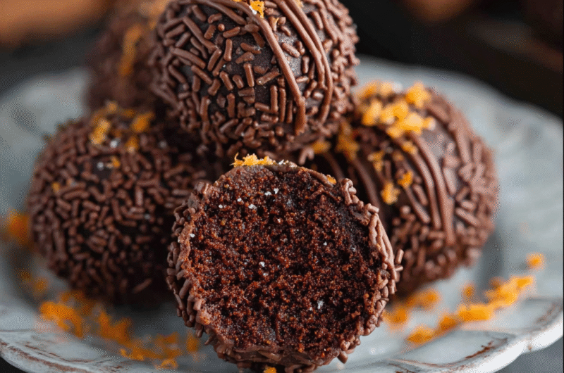Festive Orange Chocolate Christmas Truffles