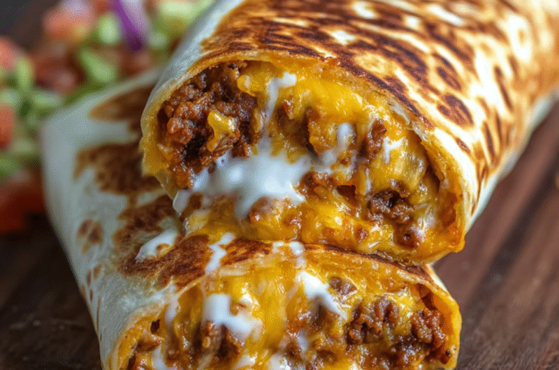 Easy Grilled Cheese Burrito Copycat Recipe