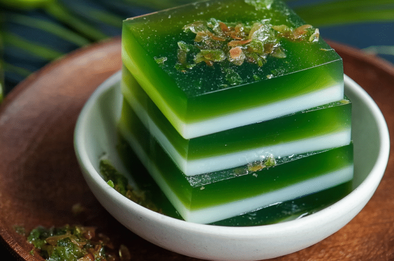 Vietnamese Coconut & Pandan Jelly