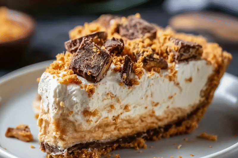 Butterfinger Pie with Peanut Butter